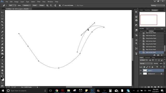 How to draw and paint using a mouse in Adobe Photoshop tutorial without graphic tablet смотреть онлайн