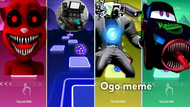 ✅ McQueen Eater EXE vs Skibidi Toilet vs Bus Eater vs Toilet Monster - Tiles Hop EDM Rush! смотреть онлайн