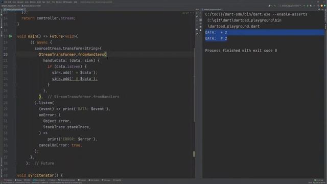Преобразование потоков с помощью StreamTransformer смотреть онлайн