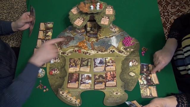 Эверделл - играем в настольную игру. Everdell Board Game.