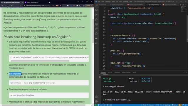 Angular Curso: 167 Instalación Librería ng-bootstrap para Componente Visuales para Aplicaciones смотреть онлайн