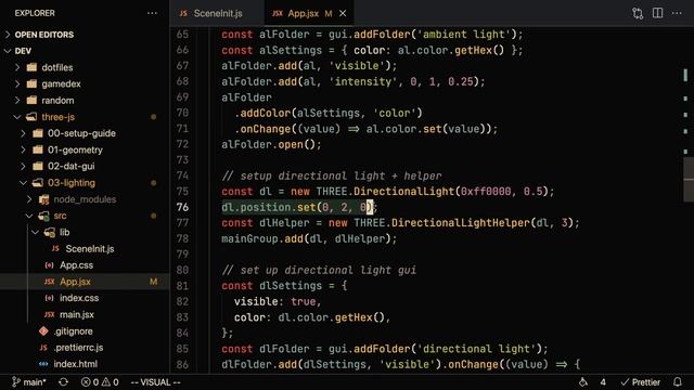 Three.js Lighting Tutorial with Examples смотреть онлайн