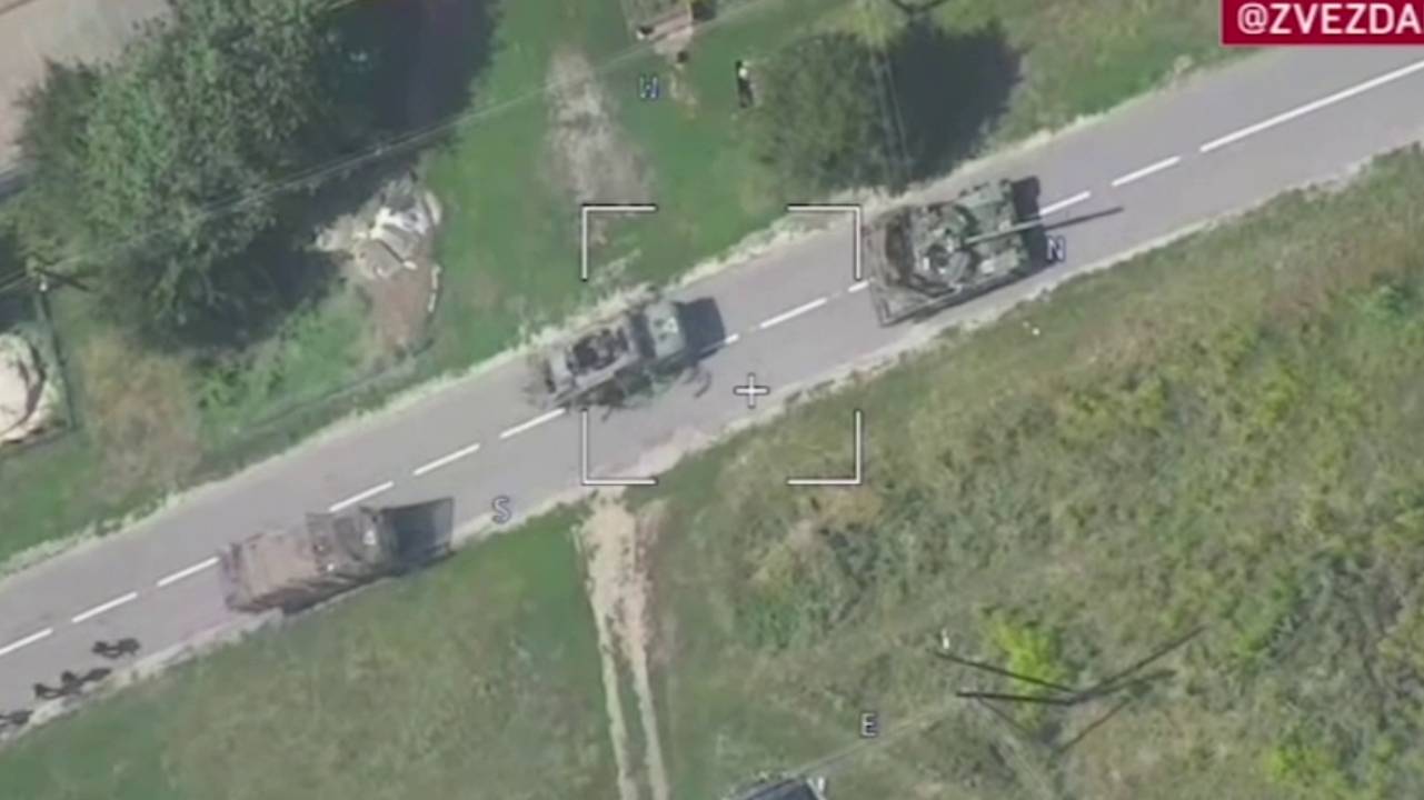 Разгром бронегруппы ВСУ в н.п. Черкасское Поречное, Курской области, август 2024 г. смотреть онлайн