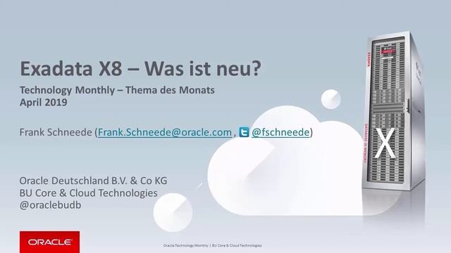 Oracle Technology Monthly April 2019 смотреть онлайн