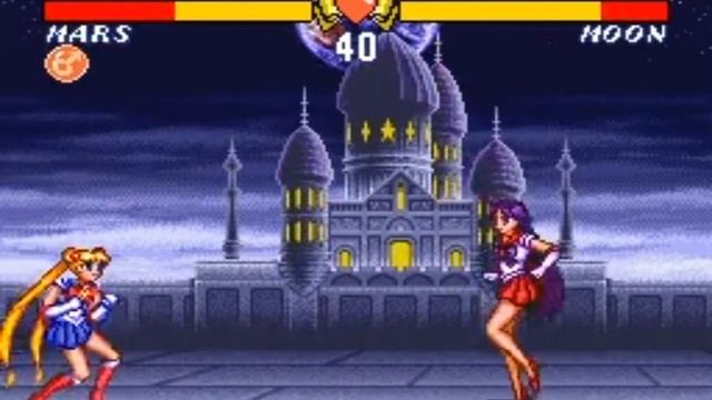 Bishoujo Senshi Sailor Moon S Jougai Rantou Shuyaku Soudatsusen - Sailor Mars - SNES Playthrough