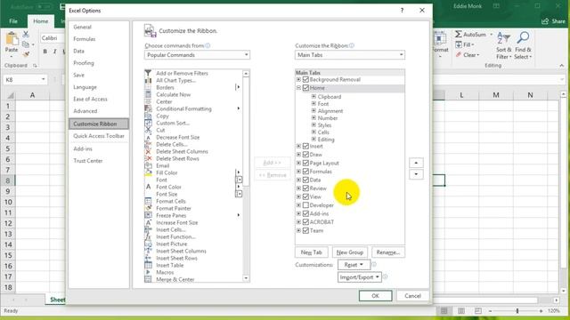 VBA Excel 2016 Lesson 1 - Enable developer tab смотреть онлайн