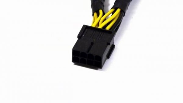 18AWG PCI-Express (PCI-E) 8-Pin Male to 2x PCI-E 6+2 Female Splitter Cable