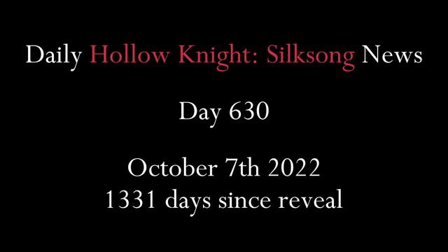 Daily Hollow Knight: Silksong News - Day 630 смотреть онлайн