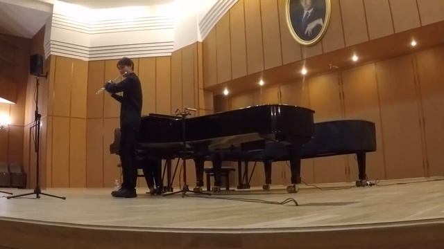 Ibert Flute Concerto - Allegro - Vodovozov Yaroslav, flute 14 years смотреть онлайн