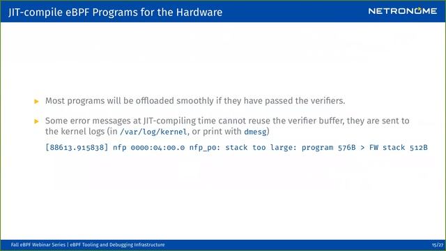 eBPF Tooling and Debugging Infrastructure Webinar смотреть онлайн