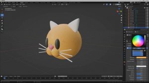 Моделирование мультяшного NFT кота в Blender / SpeedArt