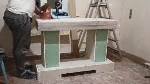 КАМИН ИЗ ГИПСОКАРТОНА СВОИМИ РУКАМИ / КАМИНОПОРТАЛ / ПОРТАЛ ДЛЯ КАМИНА СВОИМИ РУКАМИ