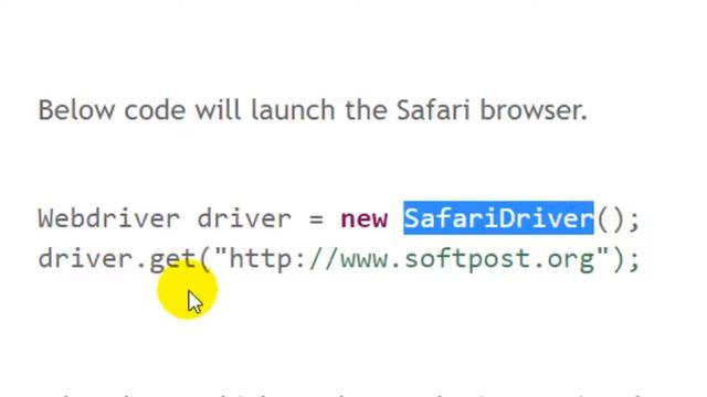 Launching Safari browser using Selenium Webdriver смотреть онлайн