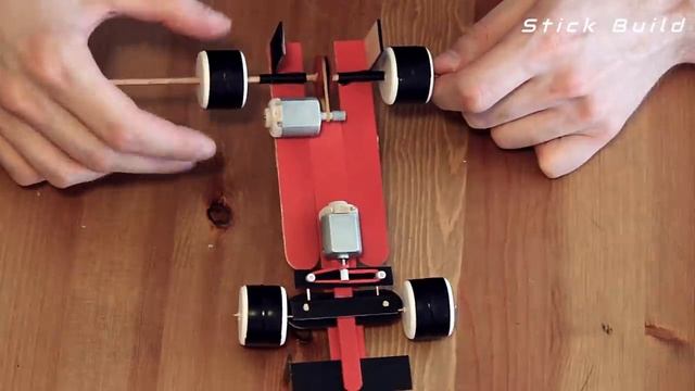 Wow! How to make a F1 car at home from popsicle sticks – Remote controlled - Amazing DIY toy смотреть онлайн