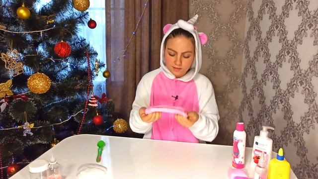 КАК СДЕЛАТЬ СЛАЙМ ЕДИНОРОЖКУ / ПОВТОРИЛА В СЛАЙМЕ НОВОГОДНИЙ КОСТЮМ ЕДИНОРОГА / ЛУЧШИЙ СЛАЙМ смотреть онлайн
