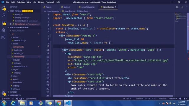 Part4: React with redux-saga fetch end point api data смотреть онлайн