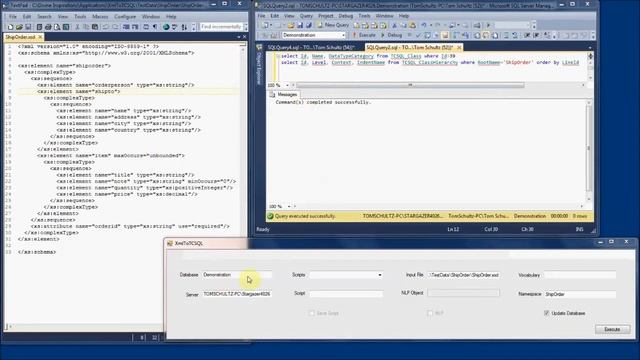Importing XSD into TCSQL смотреть онлайн