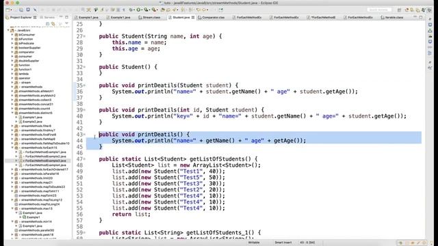 ForEach Method of Stream API Video 40 смотреть онлайн