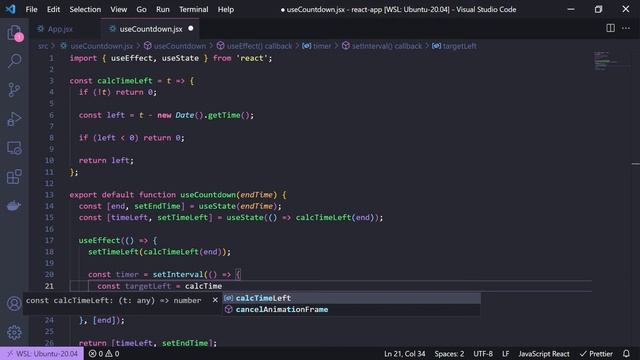 Create a Countdown Hook in React смотреть онлайн