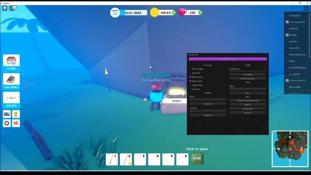 Roblox Fishing Simulator Script (AutoKill Sharks, AutoSell, AutoChest, Remove Fog) смотреть онлайн