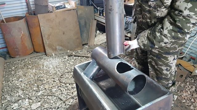 Варим НЕУБИВАЕМУЮ БАННУЮ ПЕЧЬ С КАМЕНКОЙ Гробиком смотреть онлайн