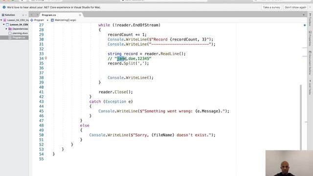 Lesson 06 [Supplemental] - CSV Record Input Using an Array смотреть онлайн
