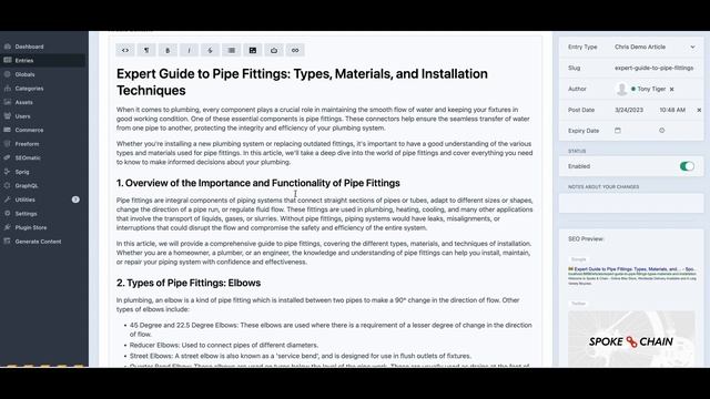 Woloszyk Plumbing ChatGPT Blog Article Creator Demo смотреть онлайн