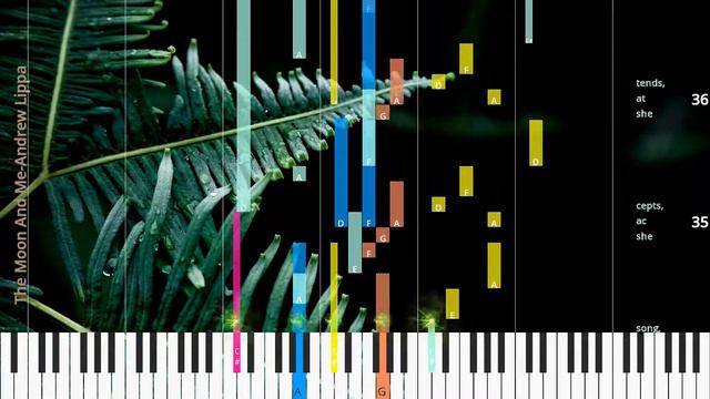 🎹Chord & Lyrics, The Moon And Me, Andrew Lippa, Synthesia Piano смотреть онлайн