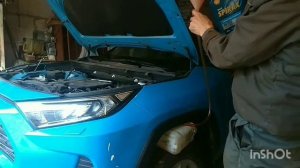 Замена масла в вариаторе CVT k120. Oil service Toyota Rav4-5