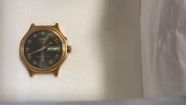 Наручные мужские часы Слава 26 камней СССР антрацит AU смотреть онлайн