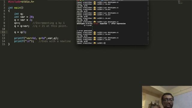 Lecture1.3 - Basic data types (int, float, char) смотреть онлайн