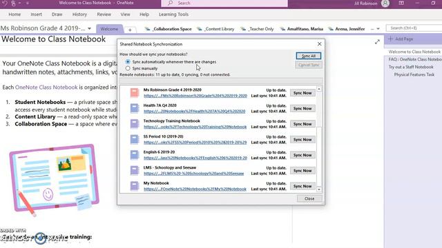 OneNote Class Notebook - Syncing Notebooks in OneNote 2016 and OneNote for Windows 10 смотреть онлайн