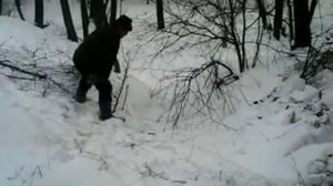 Трактор  Т 70 по снегу!