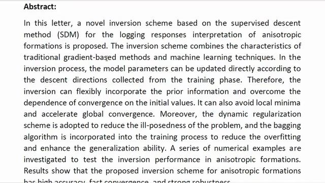 A Robust Inversion of Induction Logging Responses in Anisotropic Formation Based on Supervised Desc смотреть онлайн