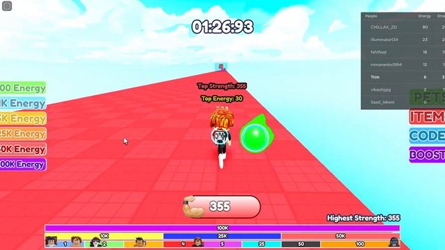 Muscle Race Clicker roblox смотреть онлайн