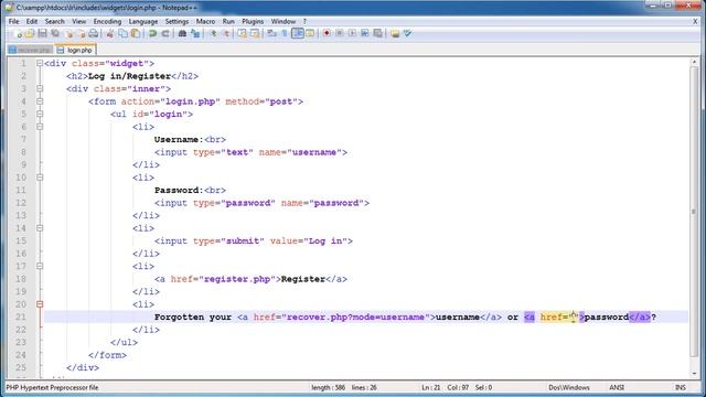 PHP Tutorials Register & Login Part 18 Forgotten Username Part 1 720p смотреть онлайн