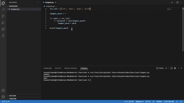 Find Multiple Longest Strings in Python List смотреть онлайн