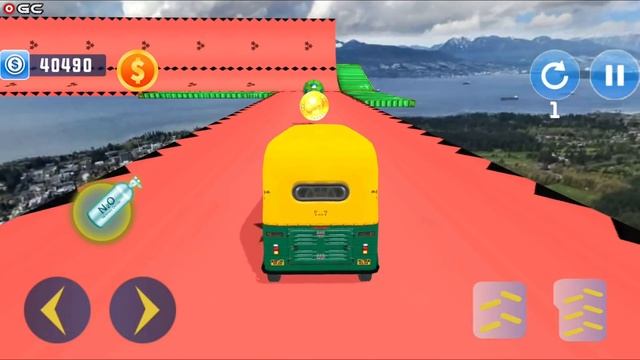 Tuk Tuk Rickshaw Mega Ramp GT Racing Stunts Driving Free - Android GamePlay #2 смотреть онлайн