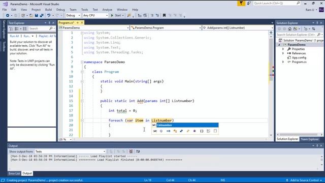 C# tips and tricks 26 - Params keyword in c# | Passing multiple parameters to a method | params смотреть онлайн
