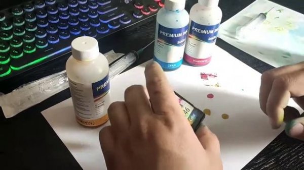 КАК ЗАЛИТЬ КРАСКИ В КАРТРИДЖ СТРУЙНОГО ПРИНТЕРА МФУ фирмы Canon PIXMA mg2540s в домашних условиях!