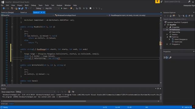 C# Excel Tutorial #6 - Read Multiple Cells (Read Range) смотреть онлайн