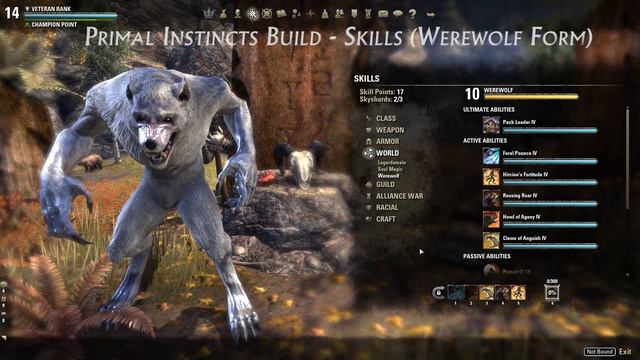 ESO V14 Werewolf Build | "Primal Instincts" | for Nightblade, Dragonknight, Sorcerer, or Templar! смотреть онлайн