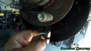 Как поменять задние тормозные  колодки на Хендай Элантра.