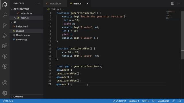 Generator functions in Javascript | Traditional Functions v/s Generator functions | Javascript смотреть онлайн