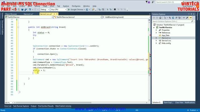 Android - SQL Server Database Connectivity (Part - 1, Create a WCF web service) смотреть онлайн
