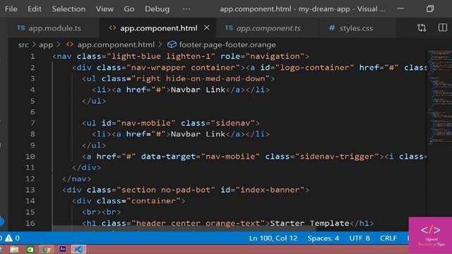 ?How to Starter Template using Materialize in Angular 8 [Tutorial - 29] смотреть онлайн