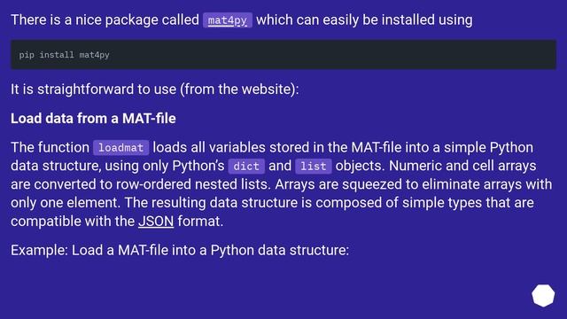 Read .mat files in Python смотреть онлайн