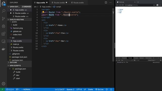 Client-side (SPA) routing in Svelte смотреть онлайн