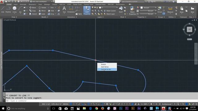 Autocad 2016 Essential Training Polyline Tutorial 7 смотреть онлайн