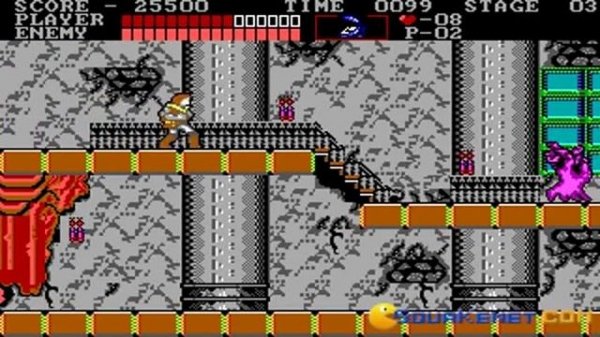 Castlevania gameplay (PC Game, 1986)